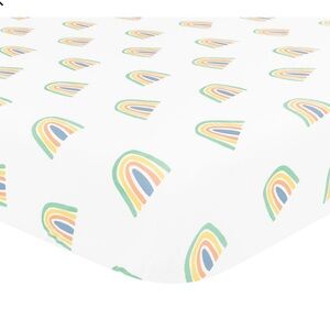 Kyte BABY Wasabi Rainbow Crib Sheet